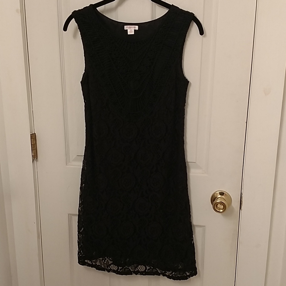 **3/$15** NWOT Black lace dress size XS